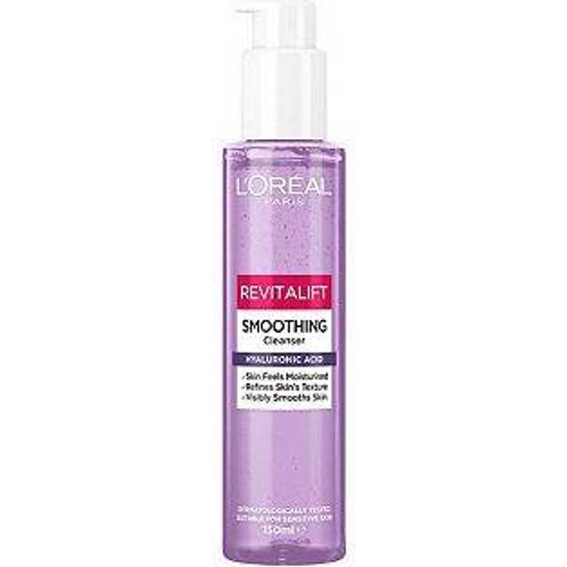 L'Oréal Paris Revitalift Filler Smoothing Cleanser, Hyaluronsyra, huden känns återfuktad, förfinar hudens struktur, jämnar ut huden, 150 ml