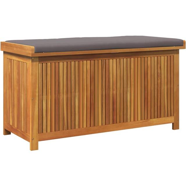 Kuddlåda utomhus 113x50x60,5 cm massivt trä akacia