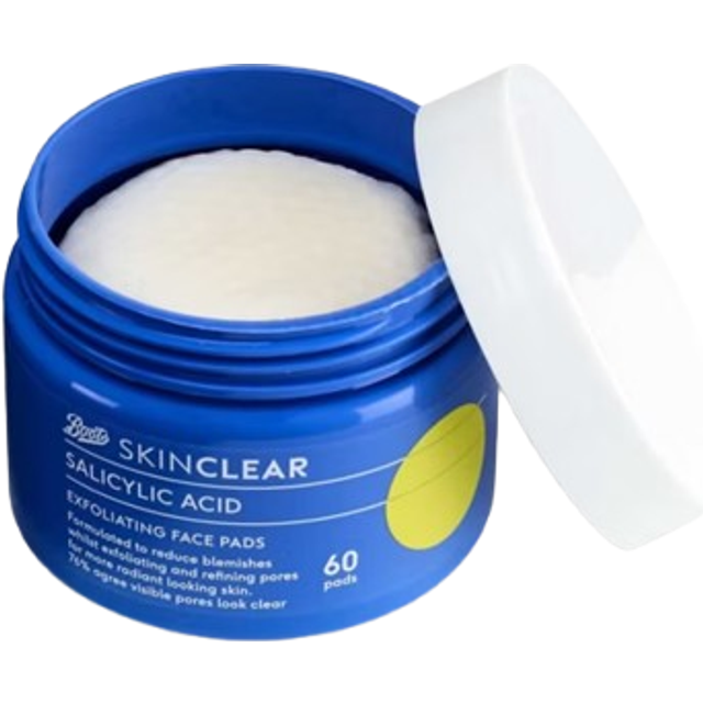 Boots Skin Clear with Salicylic Acid Exfoliating Face Pads 60s