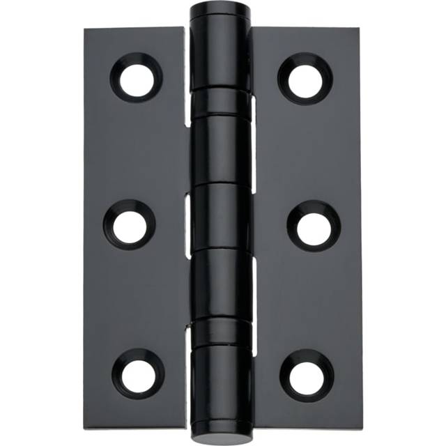 Wickes Matt Black Ball Bearing Hinge - 76mm - Pack of 3