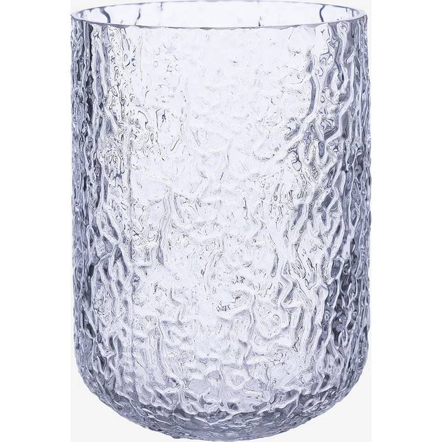 ERNST - Glasvas höjd 18 cm, bubbligt glas - Transparent