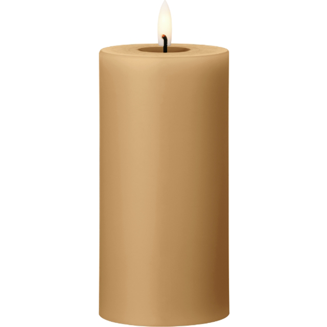 ester & erik ester & erik blockljus LED Ø7,5x15 cm 27 Almond butter - Brun