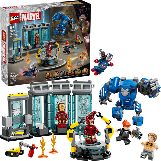 Lego Marvel Iron Man’s Laboratory: Hall Of Armour Set 76315
