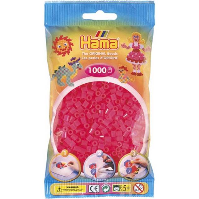 Midi Beads 1000 pcs Neon fuchia