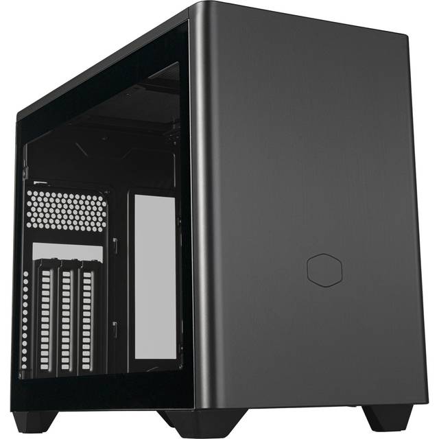 Cooler Master MasterBox NR200P V2 Mini-ITX Chassi - Sidopanel i Glas, Vertikal GPU-Layout, PCIe 4.0 x16 Riser-kabel, Verktygslös 360-Graders Åtkomst, 120mm PWM Fläkt, USB 3.2 Gen 2x2 Typ-C