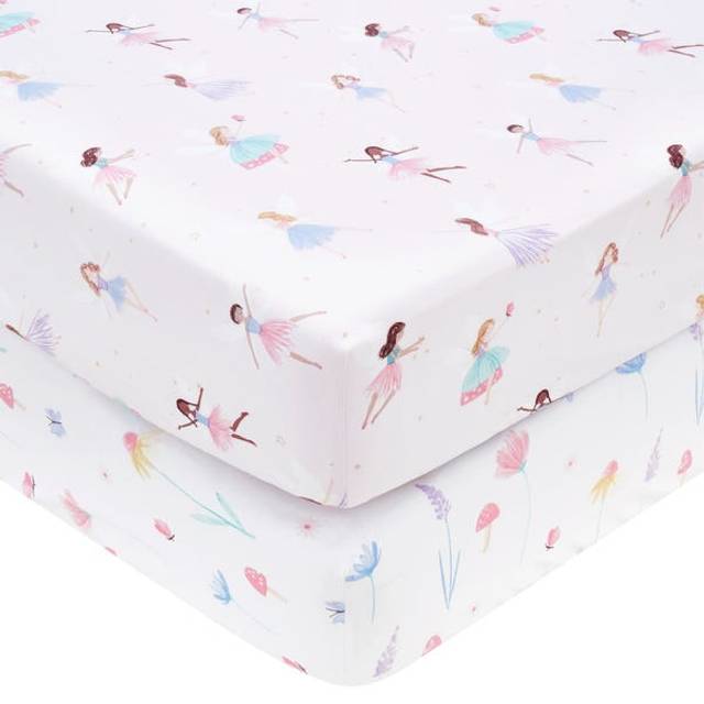 Meadow Fairies Pack of 2 Fitted Sheets - Pink