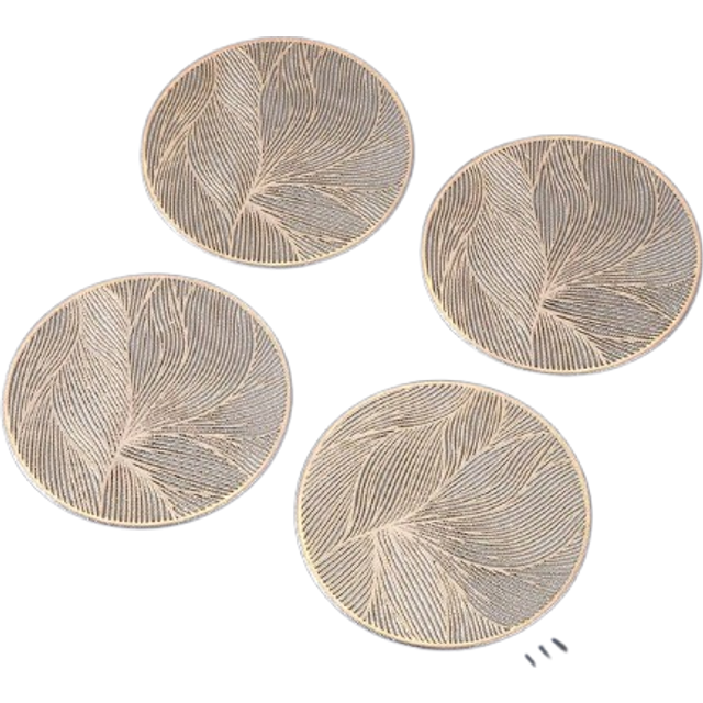 SHEIN 6pcs Waterproof PVC Cup Coaster, Ideal Decoration Gift For Birthday, Housewarming, Festival Party Dining Table