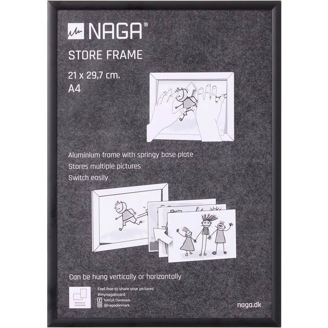 Frame for drawings, A4, black