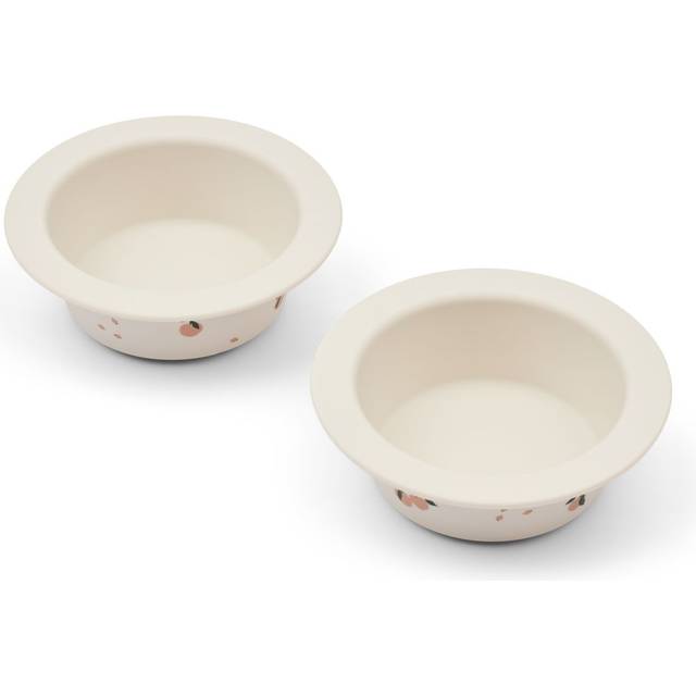 LIEWOOD Peony Skål 2-Pack, Peach/Sea Shell