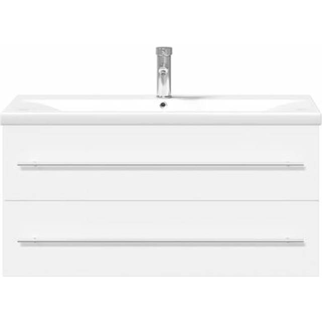 Vidaxl Bathroom Sink Cabinet With Built-in Basin White