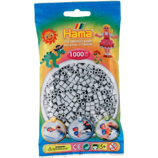 Midi Beads 1000 pcs Light grey