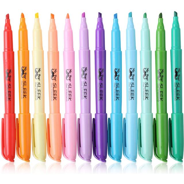 Mr. Pen- Pastel Highlighters  12 Pack  Assorted Colors  Fast Dry  Highlighter Pastel  Set  Bible Journaling Highlighter  Marker  Colored School Suppli