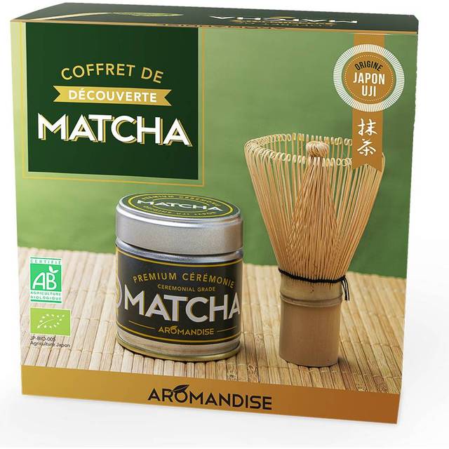 Aromandise Matcha discovery set EKO (matcha-te & visp av ceremoniell kvalitet) - 1 Stk