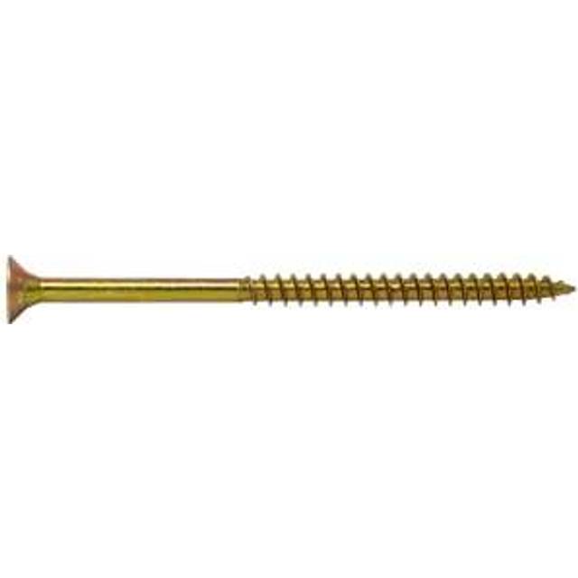Wickes Single Thread Zinc & Yellow Screw - 5 X 70mm Pack Of 100