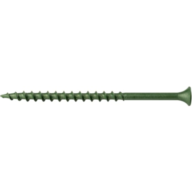 Wickes Decking Screws - 4 x 75mm - Pack of 200 - Green