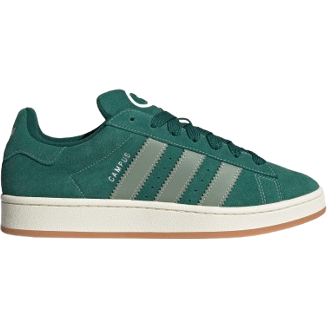 adidas Originals – Campus – Mörkgröna och silverfärgade sneakers i 00-talsstil-Grön/a