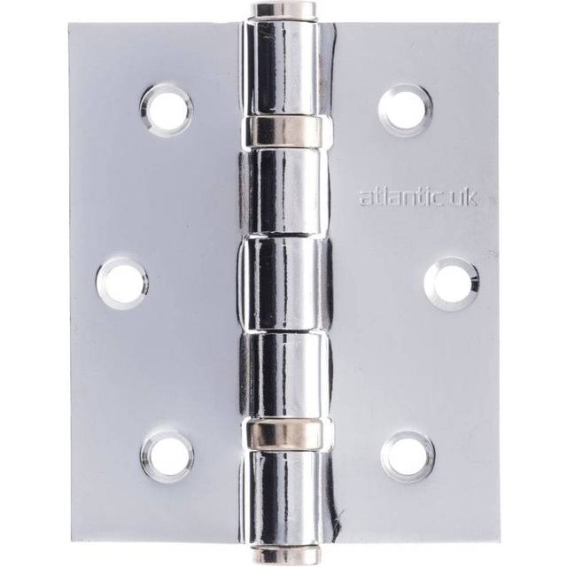 Atlantic Ball Bearing Hinges 3 Inch x 2.5 Inch x 2.5mm - Polished Chrome Atlantic UK