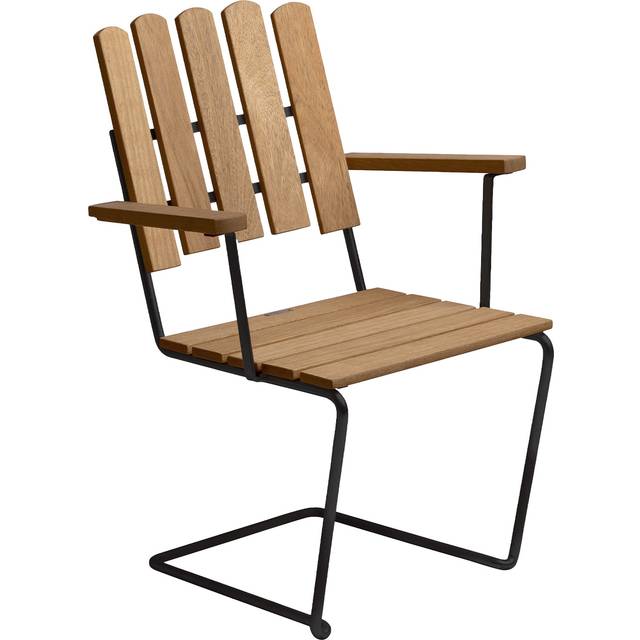 Grythyttan Stålmöbler A2 armchair Oiled oak-black