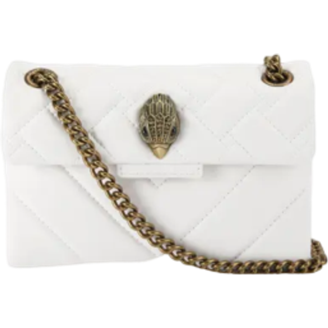 Kurt Geiger Women's Mini Bag White Leather Kensington