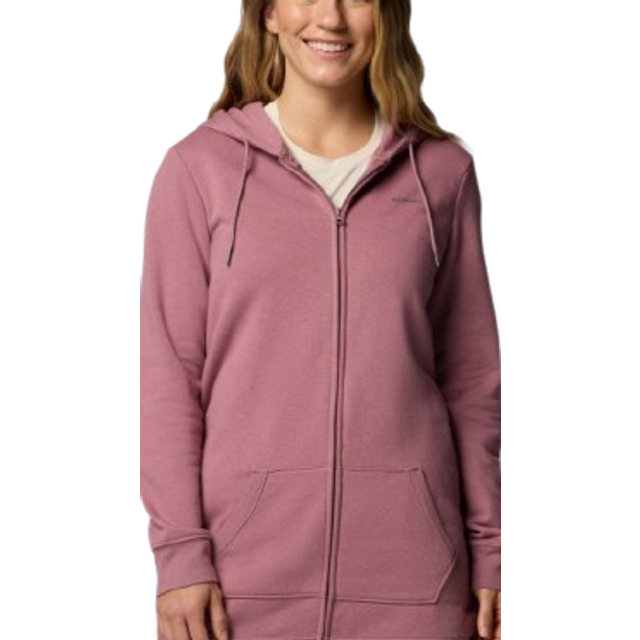 Columbia Women's Burr Trail Long Full Zip Hoodie- - Red (XXL)