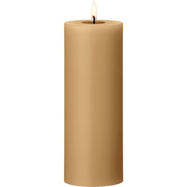 ester & erik ester & erik blockljus LED Ø7,5x20 cm 27 Almond butter - Brun