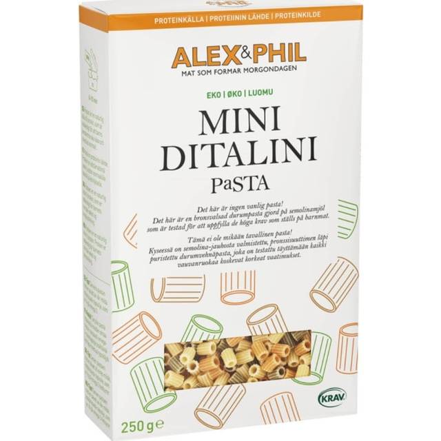 Alex&Phil Mini Ditalini Pasta 250 g