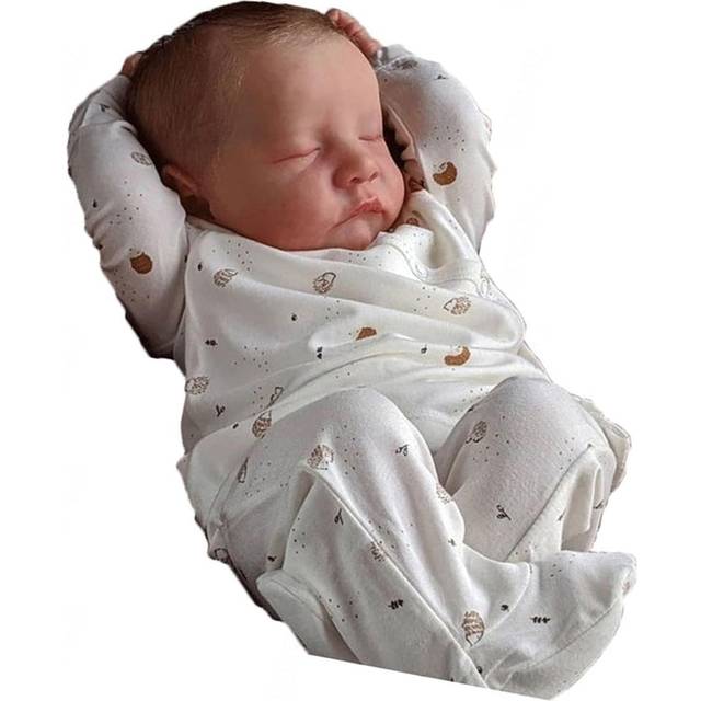 Realistiska Reborn Dolls, 19 tum Handgemaakt Baby Och SmåBarn Dockor Med KläDer Och Flaskor, Reborn-Bebisar for Kids Age 3+ Collection,Boys