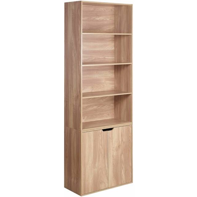 Yvette Bookcase - Oak (180cm H X 59cm W X 29cm D)