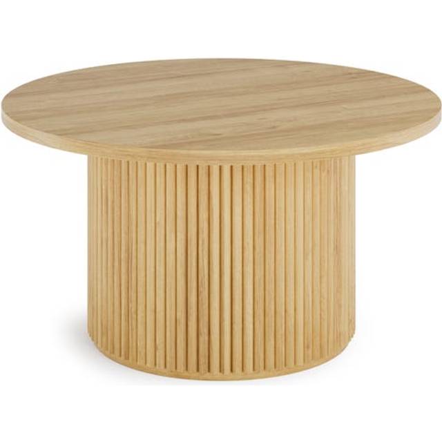 Amari Round Coffee Table - Natural Stained Wood