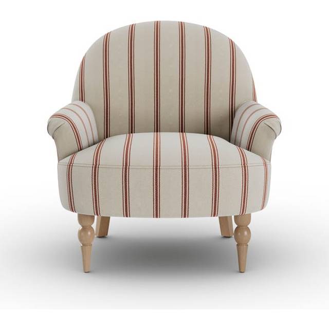 Petit Folkstone Stripe Armchair - Folkstone Stripe Terracotta