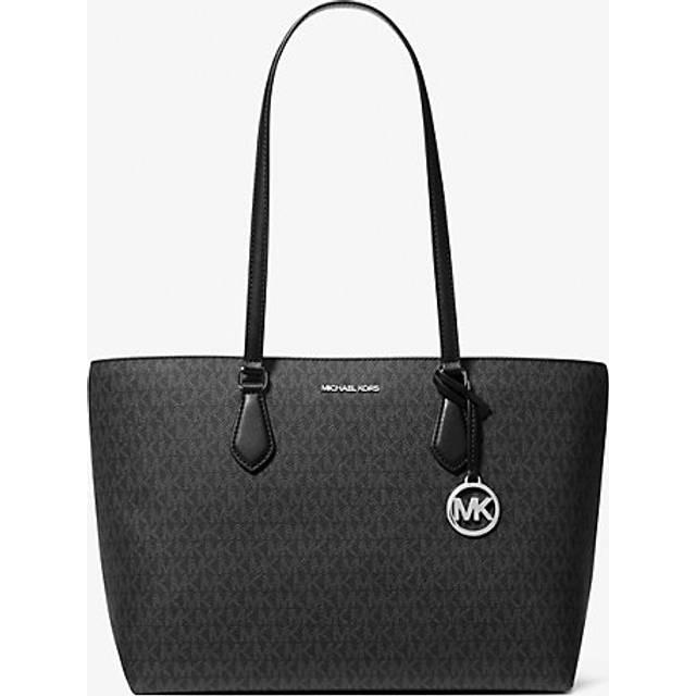 MK Sheila Large Signature Logo Tote Bag - Black - Michael Kors - ONE SIZE