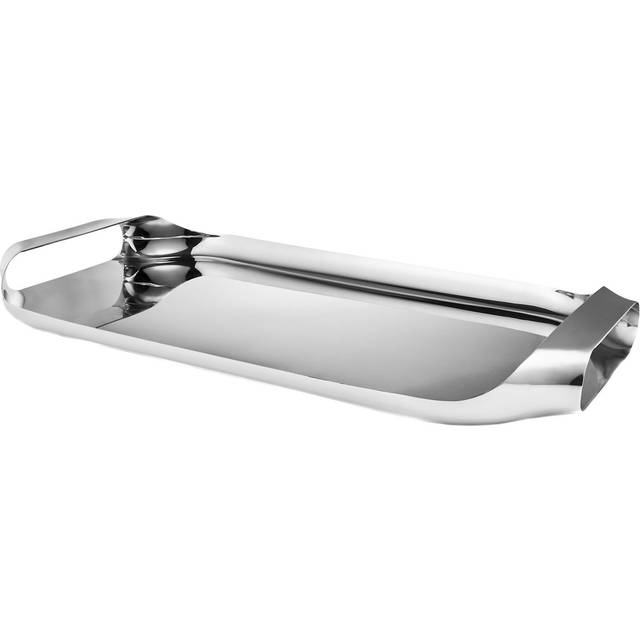 Serving Tray 25x43 cm, Polished Steel