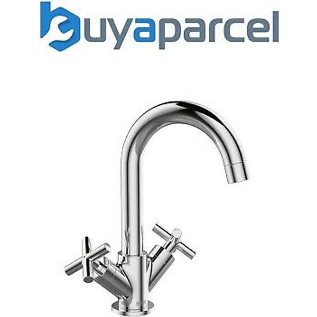 Bristan - Naxos Chrome Mono Basin Mixer Tap + Waste + Fixings Monobloc