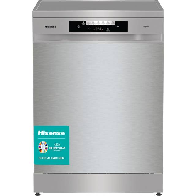 Hisense HS642E60XUK Freestanding Standard Dishwasher 85cm High - E Rated, Stainless steel, 24 x 23 x 33 inches (L x W x H) [Energy Class E]