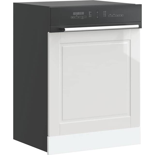 vidaXL Diskmaskinspanel Porto högglans vit 60x1,5x67cm konstruerat trä