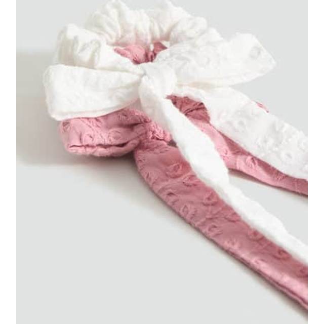 2 pack bow hair ties pale pink - Kids - One size - MANGO KIDS - Pale Pink - U