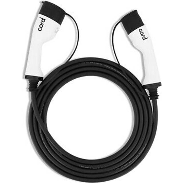 Cord Charging Cable Type 2 To Type 2 Single Phase Cable 230V 7.4Kw, 10 Metre, Black