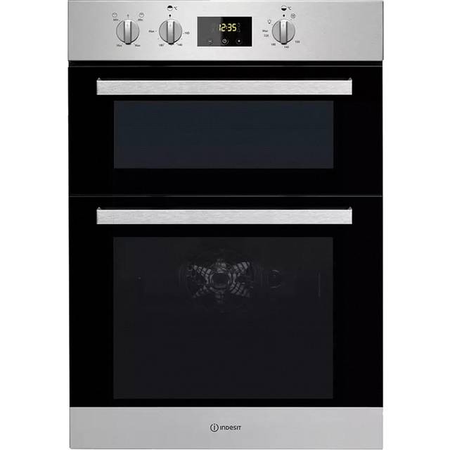 Indesit Double Oven Eye Level - Stainless Steel