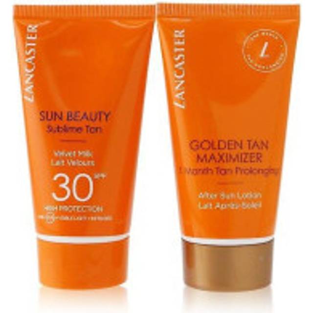 Summer Is A State Of Mind Set: 1x Sun Beauty Sublime Tan Velvet Milk Spf 30 - 50ml/1.7oz + 1x Golden Tan Maximizer After
