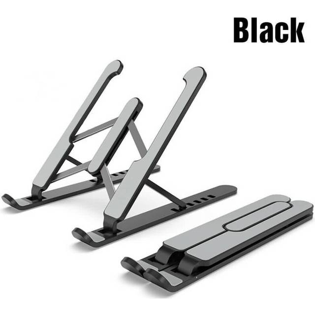 Adjustable Folding Laptop Stand Notebook Bracket Portable Notebook Tablet Holder Black