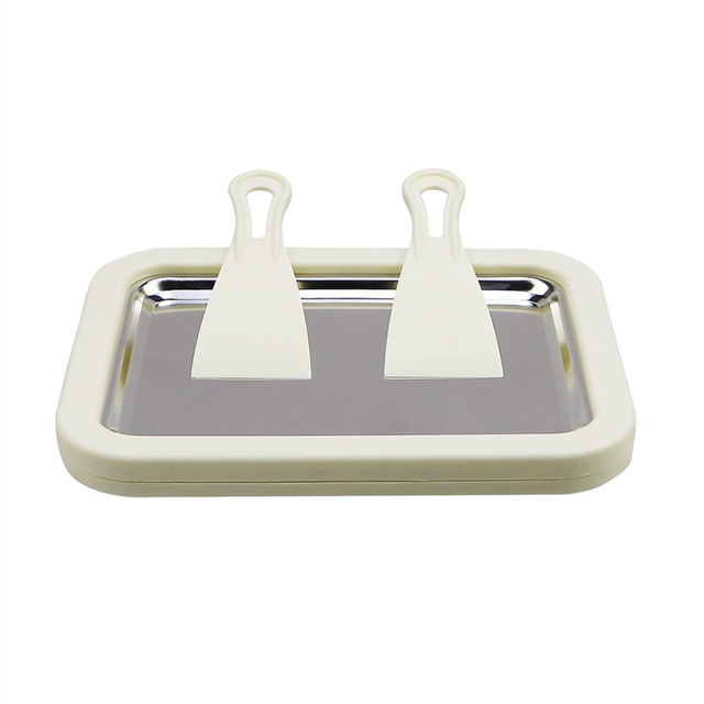 Instant Rolling Ice Yogurt Machine, Cream Fruit Sorbet White