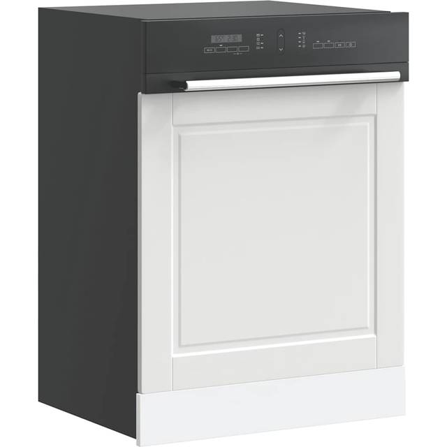vidaXL Diskmaskinspanel Porto vit 60x1,5x67 cm konstruerat trä