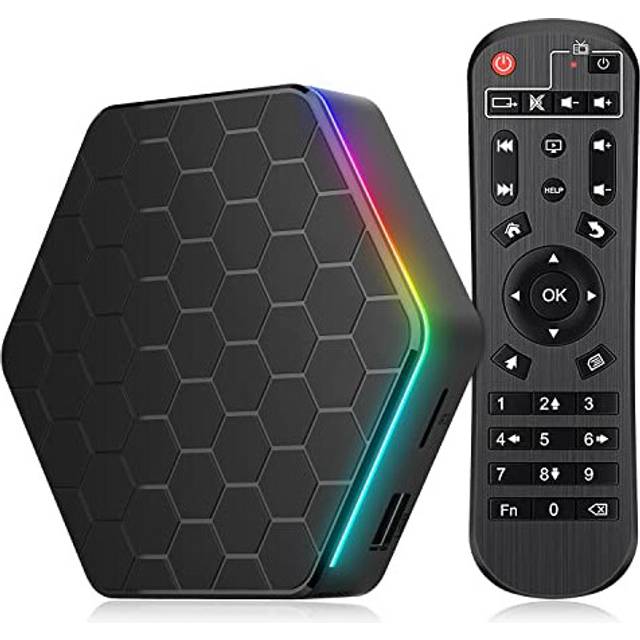 Android 12.0 TV Box, 4GB RAM 64GB ROM Allwinner H618 Quad-Core 64-bit Cortex-A53ï¼Android Box with 2.4GHz/5.0GHz WiFi 10/100M Ethernet, Support H.265