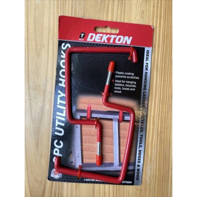 DEKTON 2PC 8MM UTILITY HOOKS, DT70554