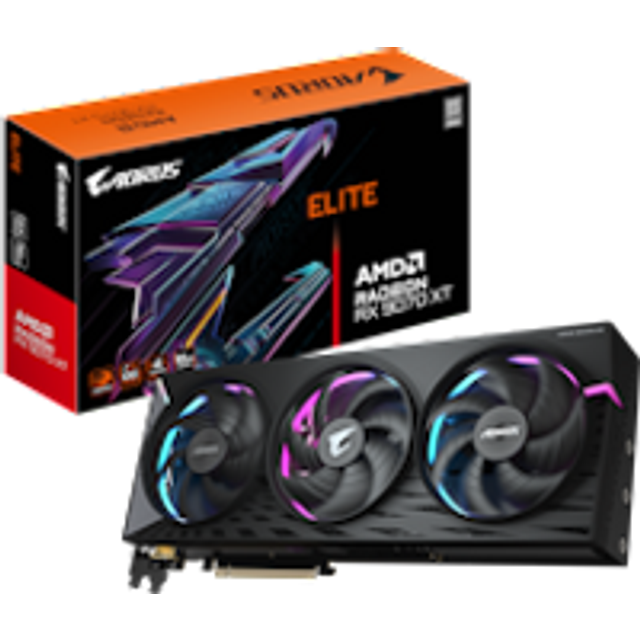 Gigabyte Radeon RX 9070 XT AORUS ELITE 16G grafikkort