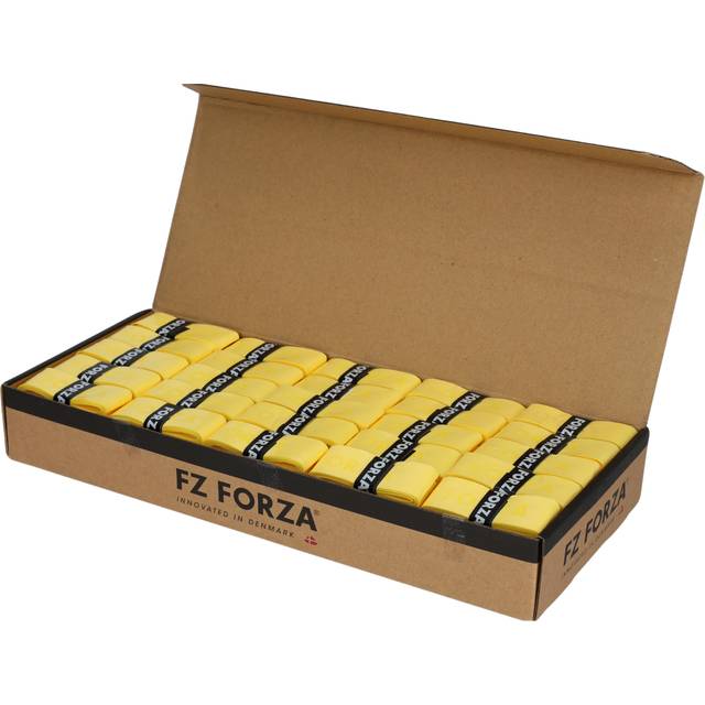 (100 Pcs, Yellow) Forza A-Grip Racquet Sports Badminton Hockey 100pcs Anti Slip Replacement Tape