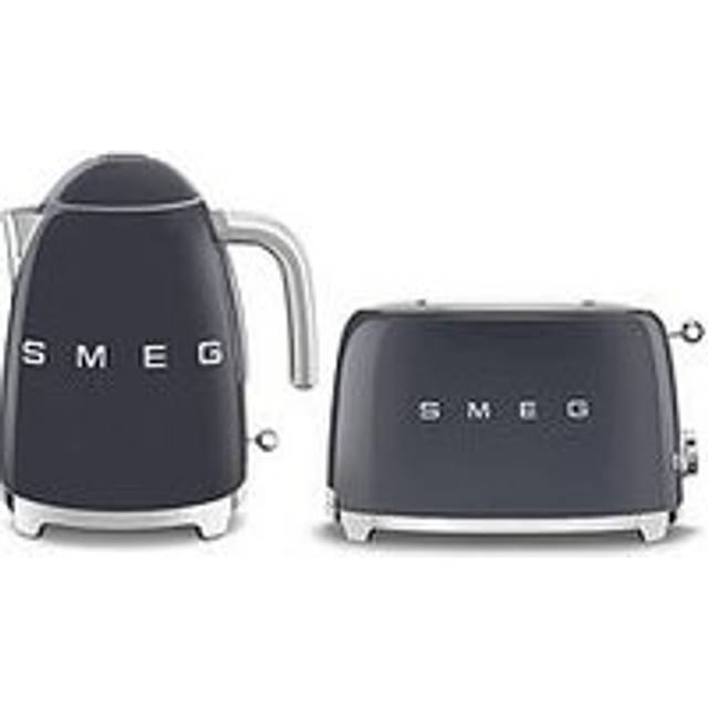 Smeg Eejb156 50S Retro Style Kettle And 2-Slice Toaster - Grey