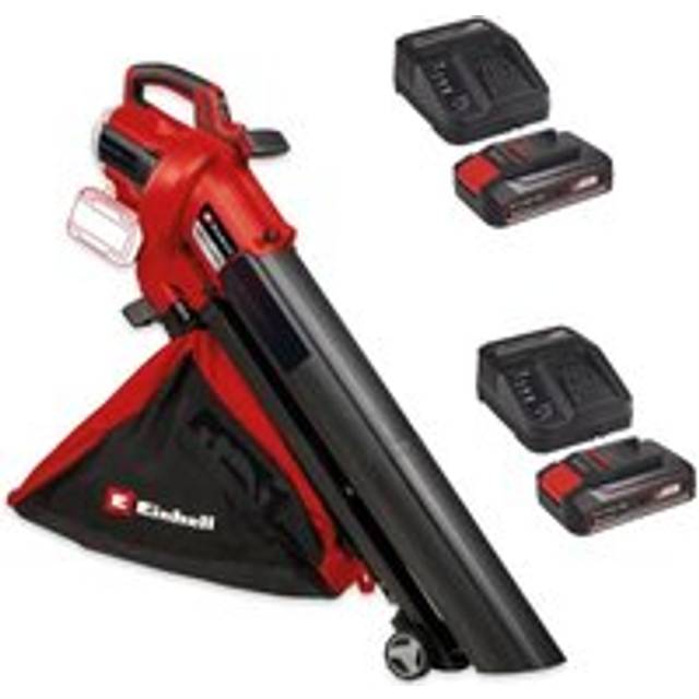 Einhell twin 18v/36v leaf blower vacuum power x-change 2 x 2.5ah battery pack