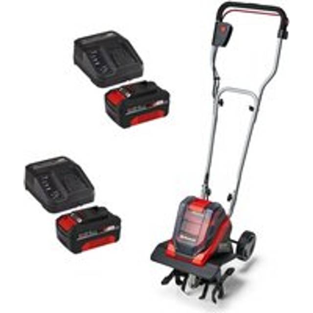 Einhell Cordless Twin 18v/36v Tiller Cultivator Rotavator 2 x 4.0AH Battery Pack