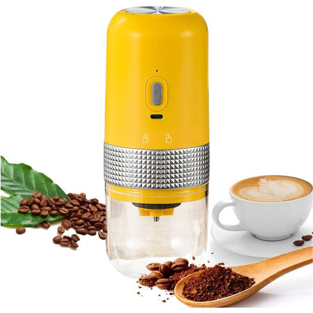 Coffee Grinder , Small Cordless Coffee Grinder Mini with Multi Grind Setting, Portable Coffee Bean Grinder Automatic